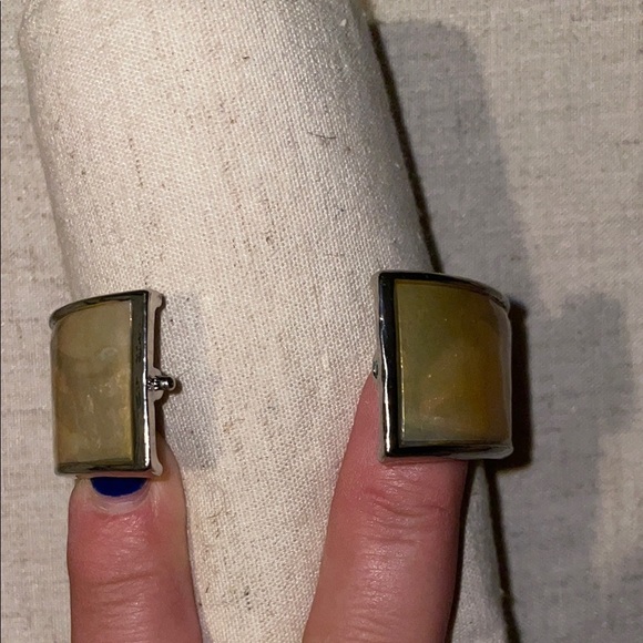 Chico's Shimmering Gold Color Cuff Bracelet - Picture 4 of 5